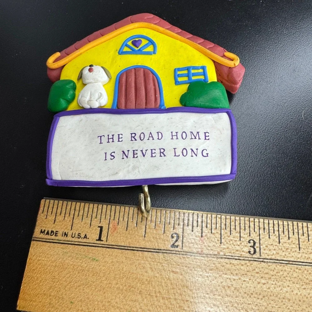 Dog House Wall Decor Key Holder The Road Home Is Never Long Cute Magnet‎ 3D